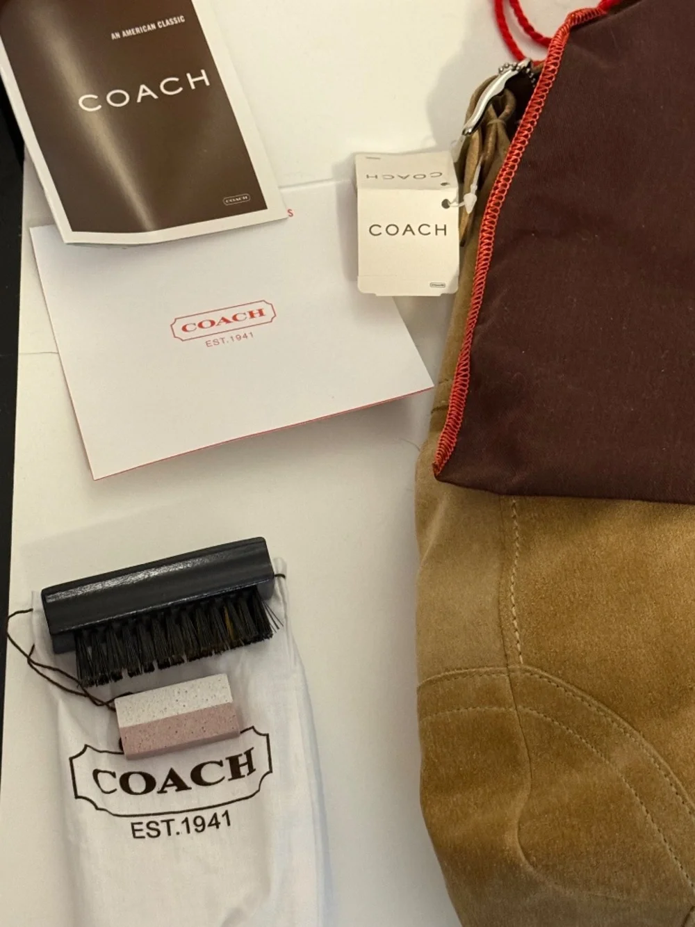 Coach 2004 Suede Hobo Bag from Y2K collection